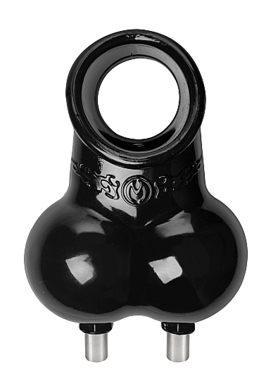 XR Brands - Nakładka na penisa z jądrami do ELEKTROSEKSU