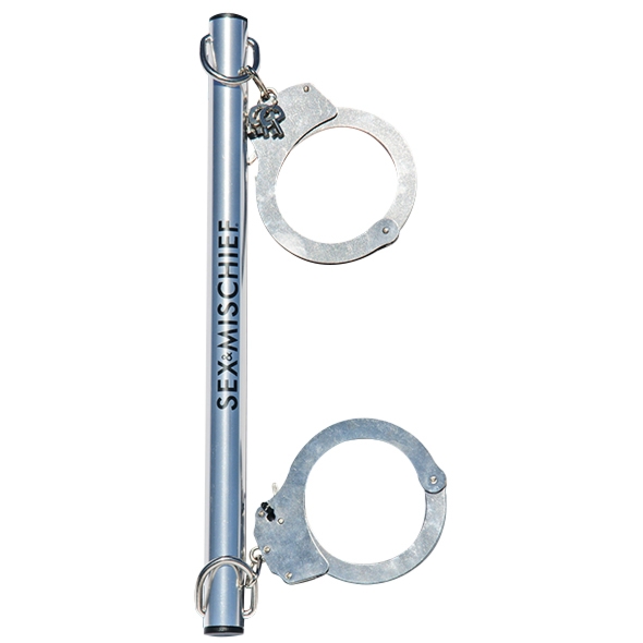 Drążek z kajdankami - S&M Spreader Bar with Metal Cuffs