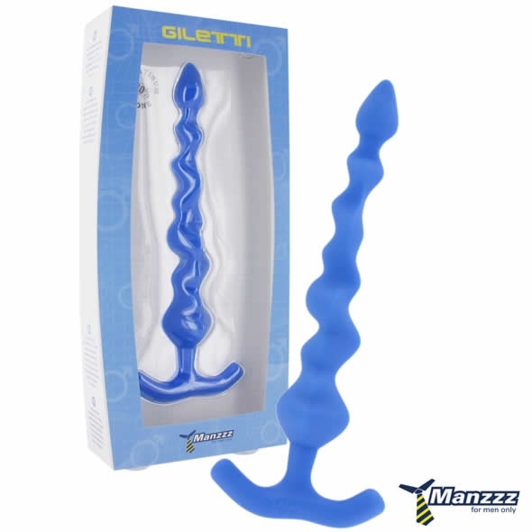 ManzzzToys Giletti Blue – Koraliki analne niebieski