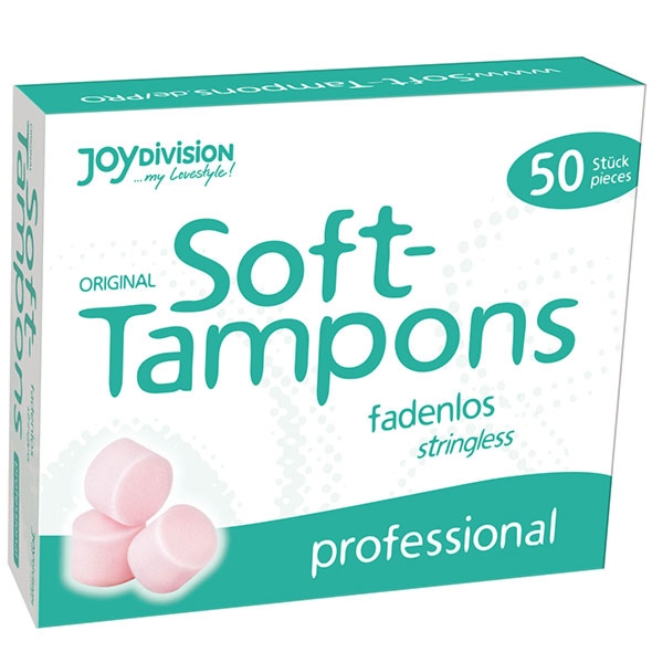 Tampony na specjalne okazje - Joydivision Soft-Tampons Stringless Professional 50 szt