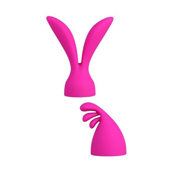 Dwie nakładki na masażer - PalmPower PalmPleasure Wand Massager Attachment 