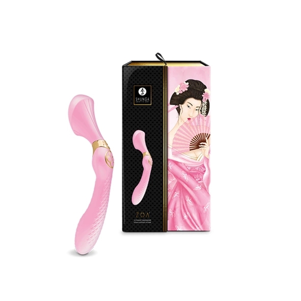 Shunga Zoa Light Pink - model anatomiczny, 10 trybow, silikon, rożowy