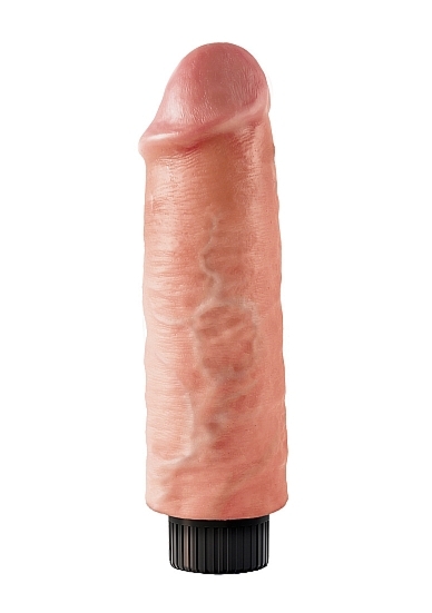 Pipedream King Cock - dildo z WIBRACJAMI MultiSpeed naturalne PVC - 15cm(6