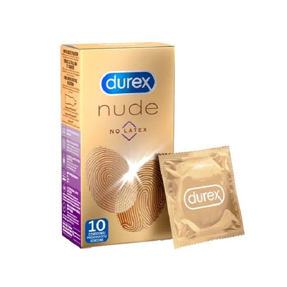 Prezerwatywy bez lateksu - Durex Condoms Nude No Latex 10 szt
