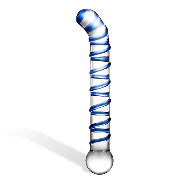 Szklane dildo - Glas Mr. Swirly G-Spot Glass Dildo