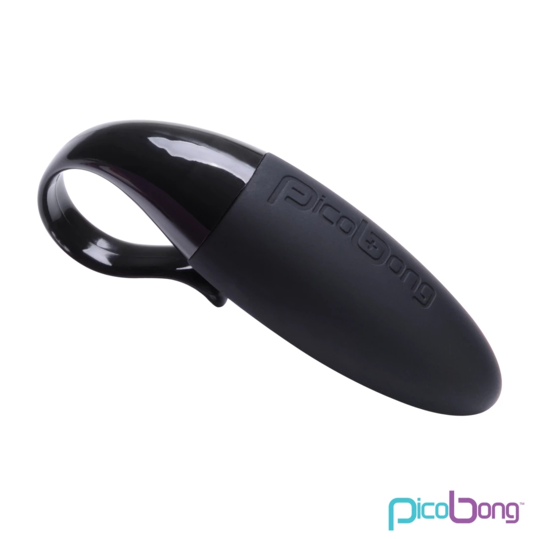 Picobong Koa Black - elastyczny pierścień wibrujący, 98x44x28mm