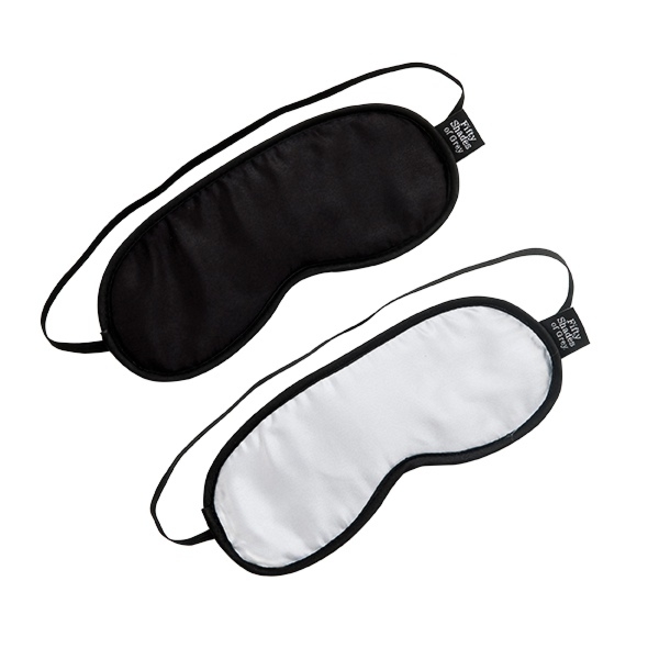 Pięćdziesiąt twarzy Greya Soft Blindfold Twin Pack - Satynowa opaska na oczy 2sztuki