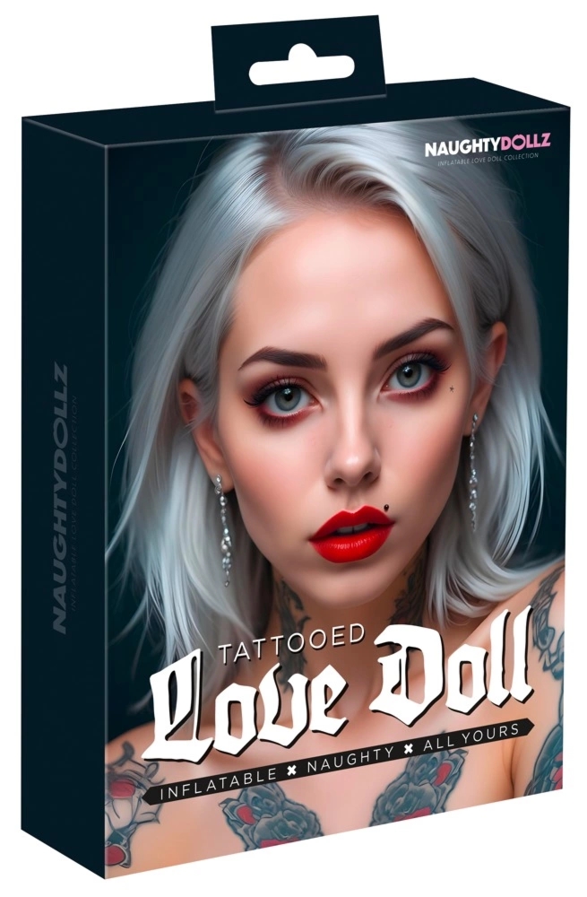 NaughtyDollz Tattoed Doll 152 cm - dmuchana figura z tatuażami