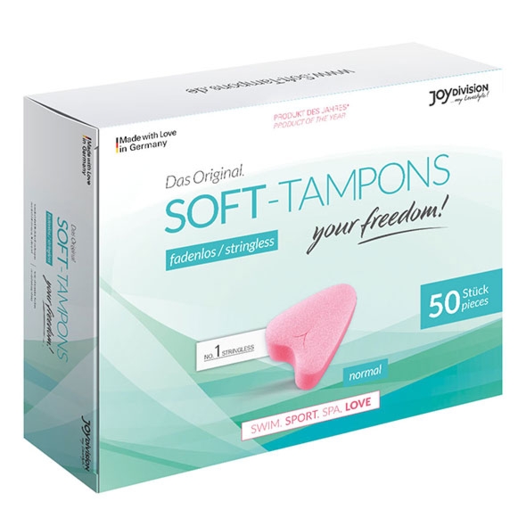 Tampony na specjalne okazje - Joydivision Soft-Tampons Stringless Normal 50 szt