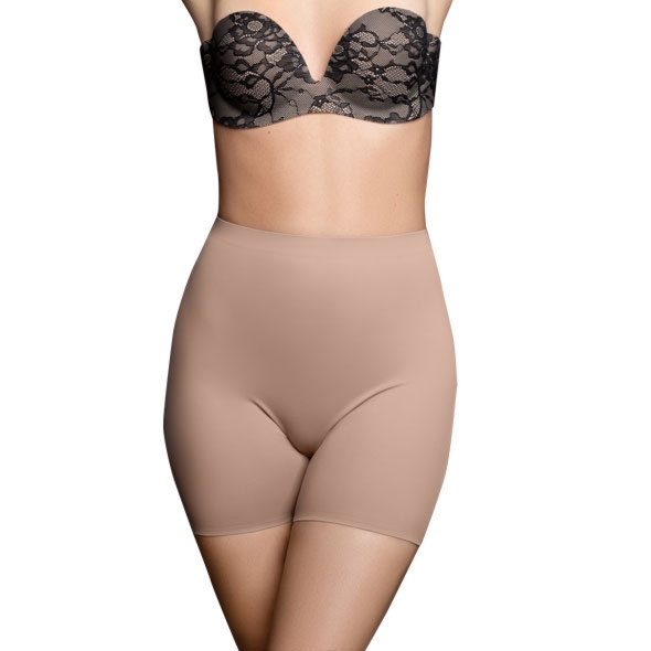 Majtki modelujące - Bye Bra Invisible Short Nude S