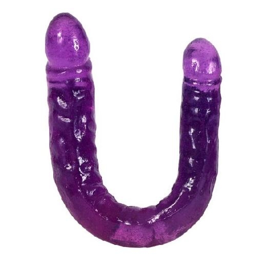 Podwójne dildo przezroczyste - Jelly Double Dong