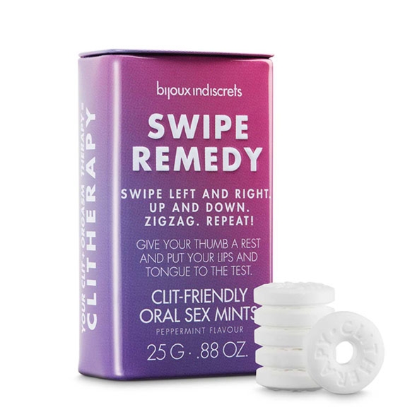 Cukierki stymulujące łechtaczkę do seksu oralnego - Bijoux Indiscrets  Clitherapy Swipe Remedy Clit-Friendly Oral Sex Mints  