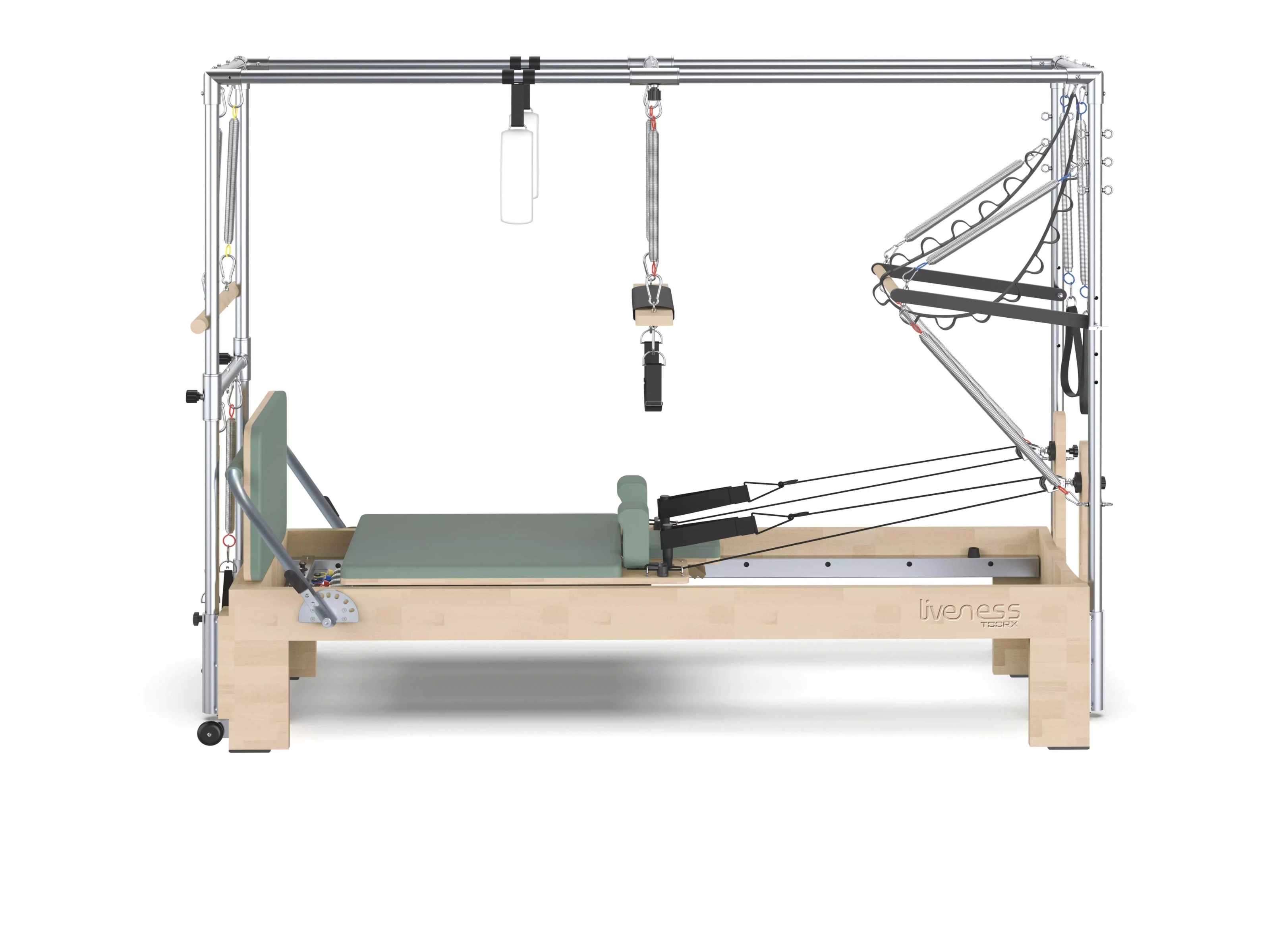 Reformer do Pilatesu PTX6000 Cadillac Drewniany (green tea) Toorx Liveness - ��ko do Pilatesu (PTX-6000G)