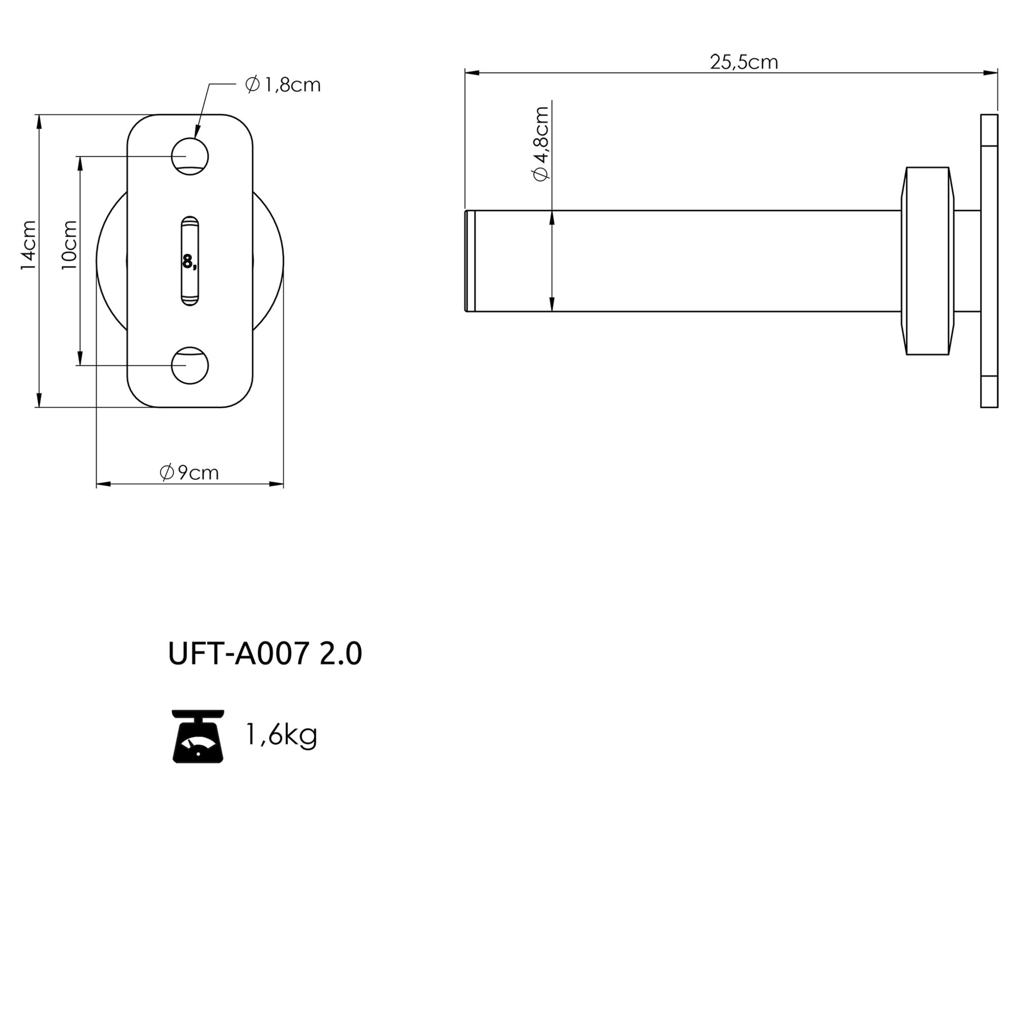Tuleja na obci��enie do klatek RIG PRO 80x80 - UpForm
