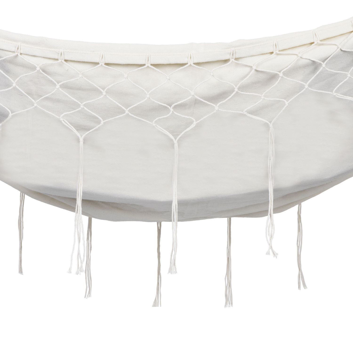 Dwuosobowy hamak ogrodowy bujak huśtawka leżak 200x150cm boho beżowy