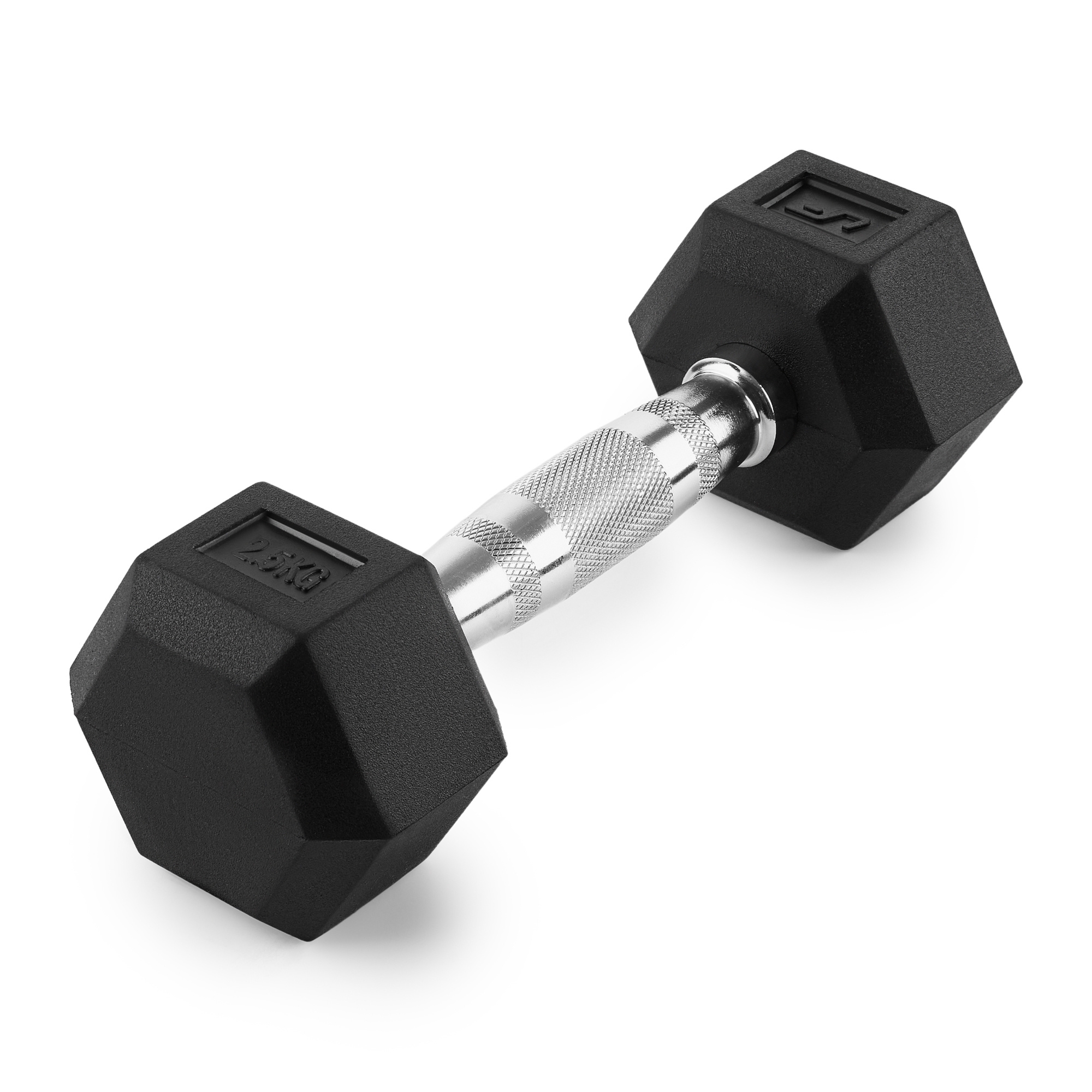 Hantla żeliwna gumowana HEX 2,5 kg - UpForm