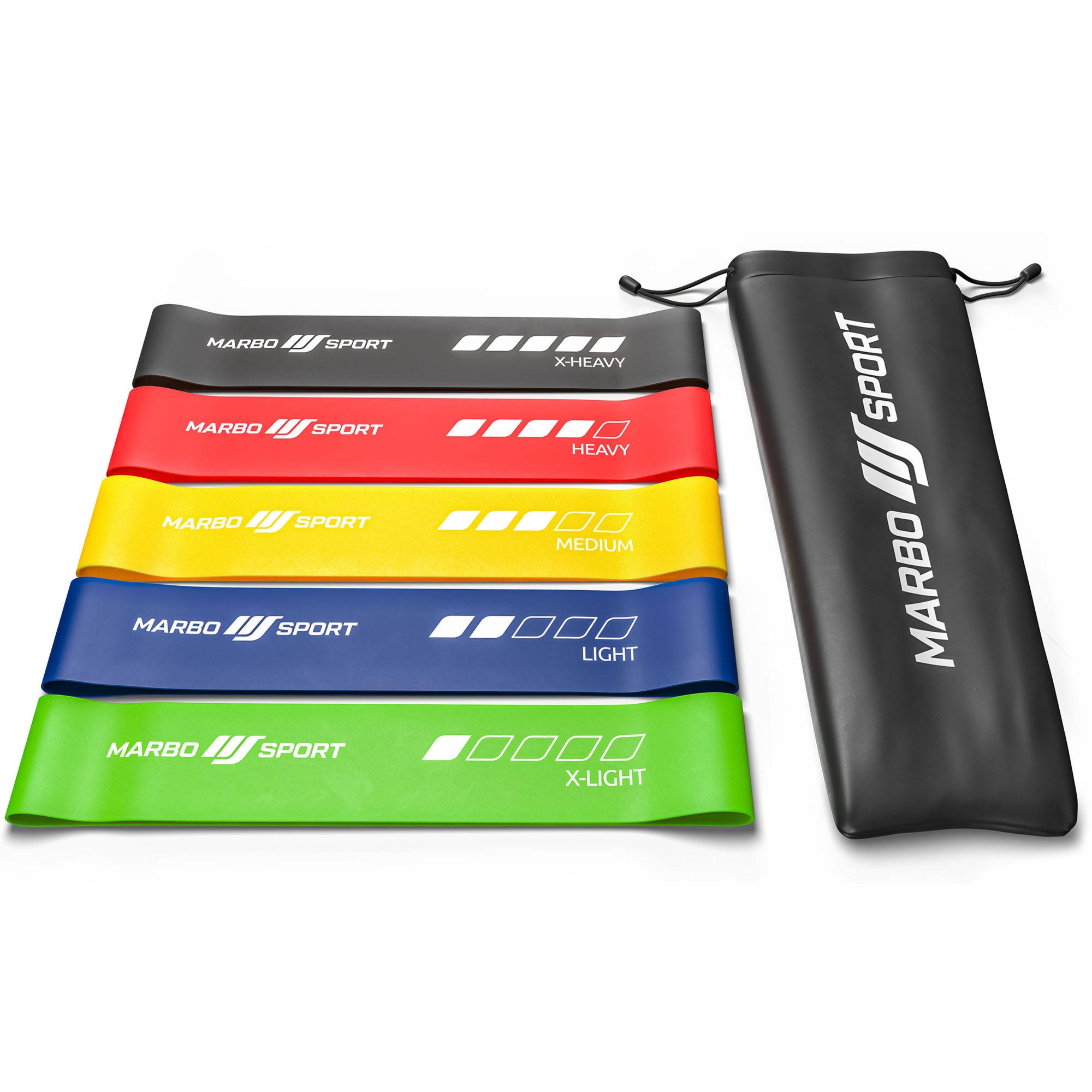 Zestaw 5 ta�m oporowych 600 x 50 mm - multikolor - Marbo Sport