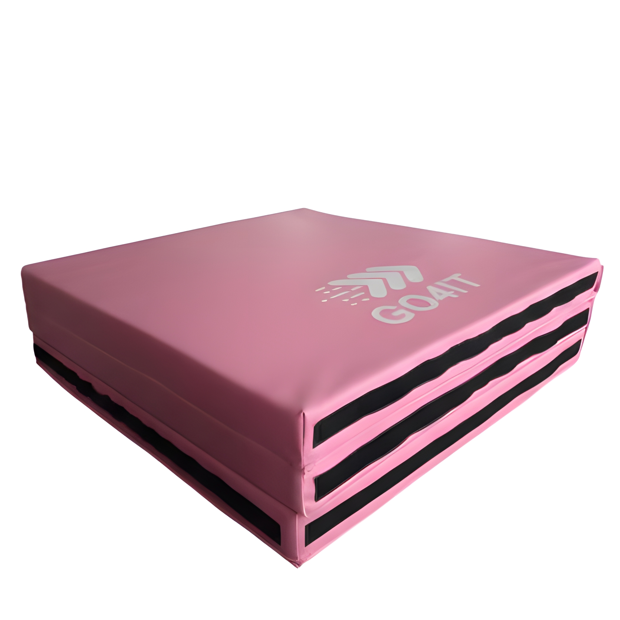 Materac gimnastyczny składany pudrowy róż 180x60x5 - GO4IT