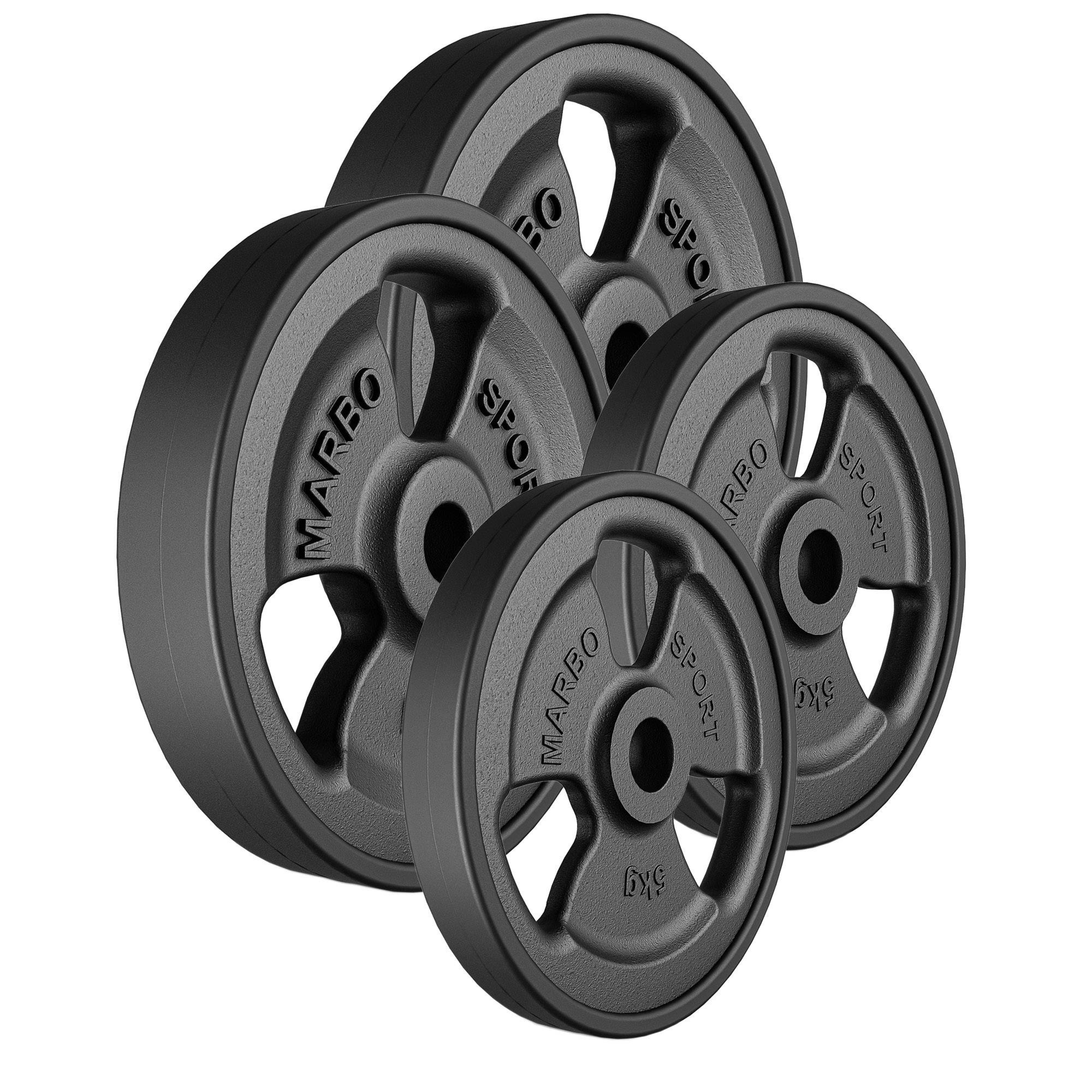 Zestaw obci��e� gumowanych 30 kg / 2 x 10 kg + 2 x 5 kg - Marbo Sport