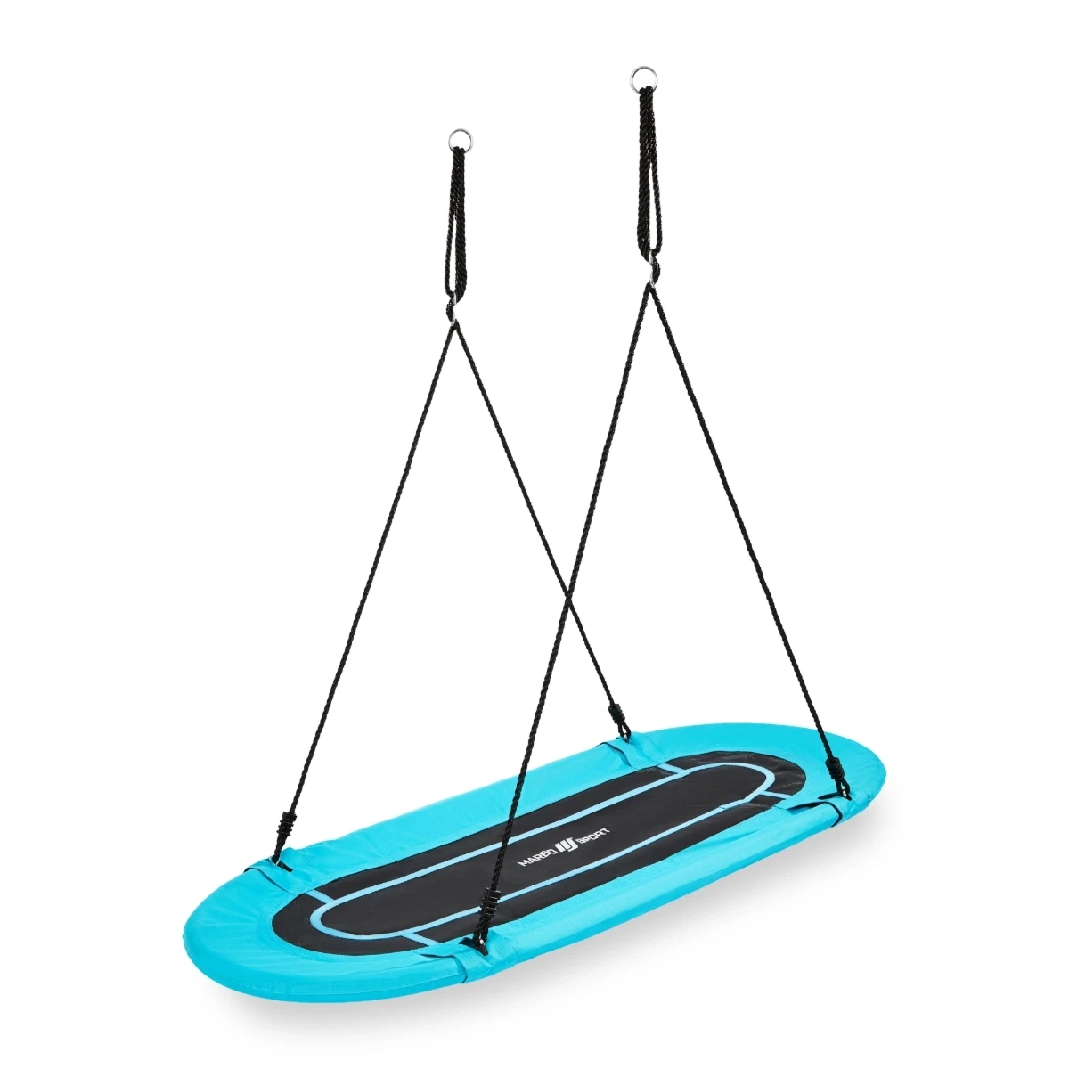 Owalna hu�tawka bocianie gniazdo 167 x 71 cm turkusowa - Marbo Sport