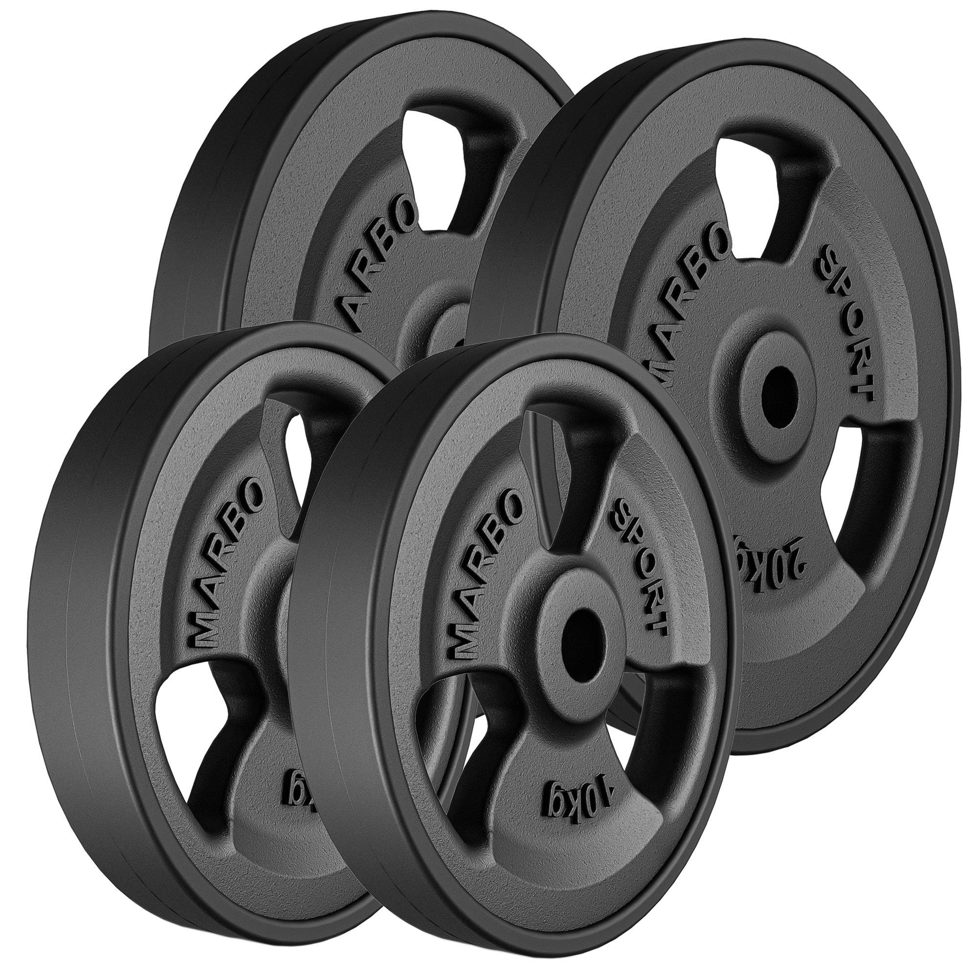 Zestaw obci��e� gumowanych 60 kg / 2 x 20 kg + 2 x 10 kg - Marbo Sport