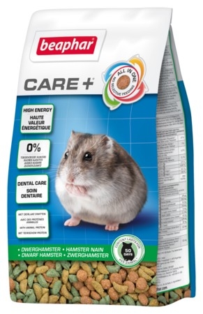 Image of Beaphar Care+ Dwarf Hamster Super Premium karma dla chomików karłowatych - różna waga