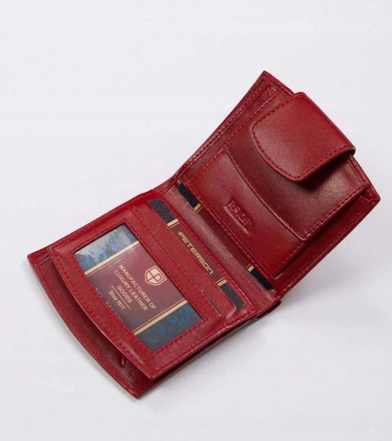 Image of Minimalistyczny portfel damski z systemem RFID Protect — Peterson