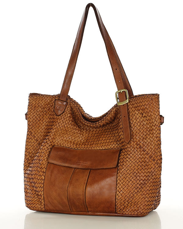 Image of Shopperka skórzana MARCO MAZZINI camel v250b