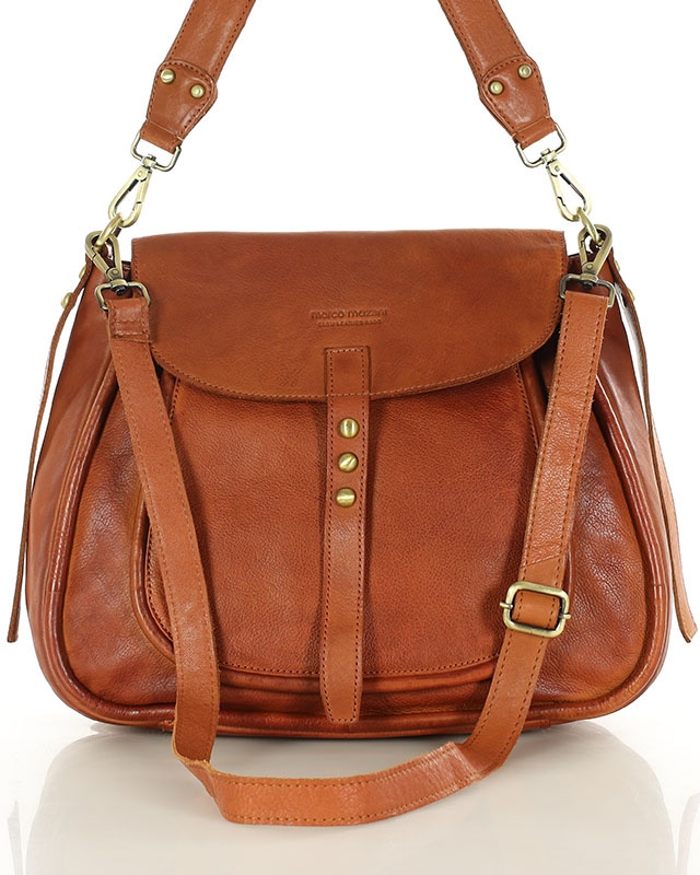Image of Saddle bag MARCO MAZZINI brąz kamelowy vs120b