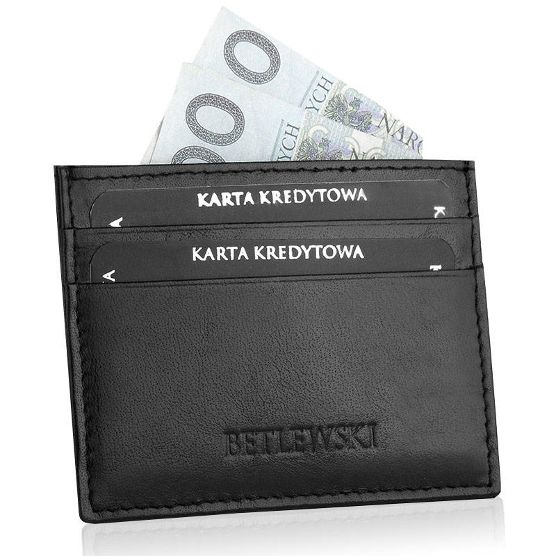 Image of Etui na karty BETLEWSKI BEZ-08 CZARNY