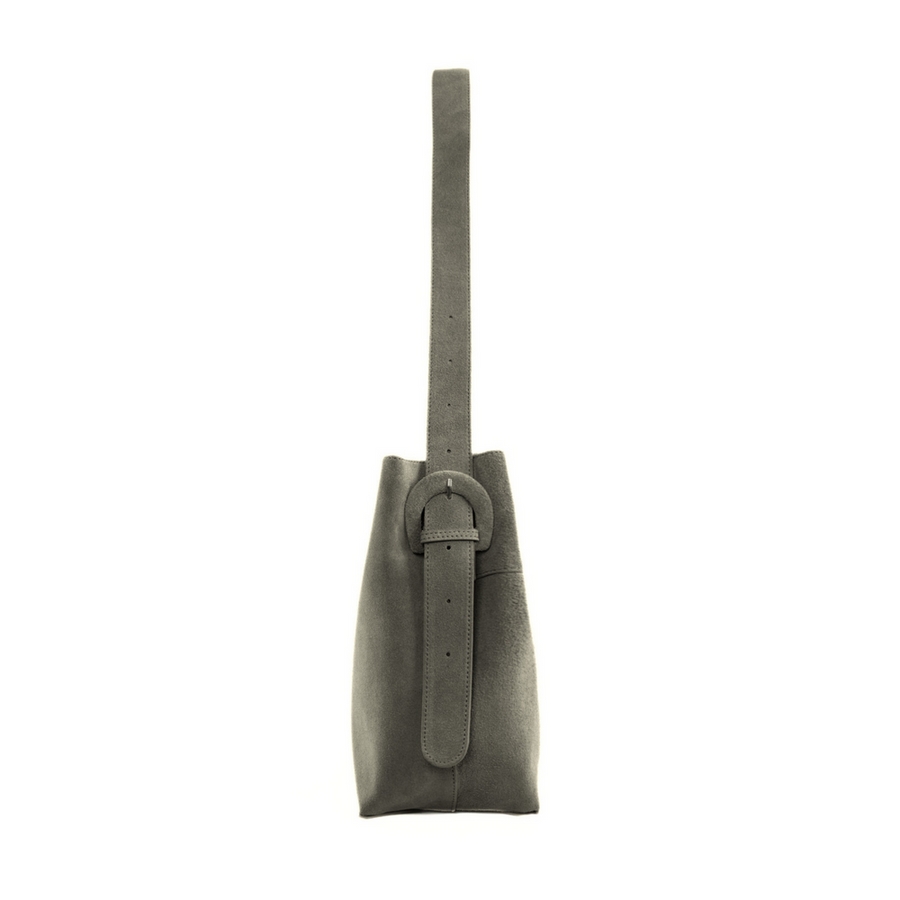 Image of Shopperka skórzana Solier FL38 Sienna szara