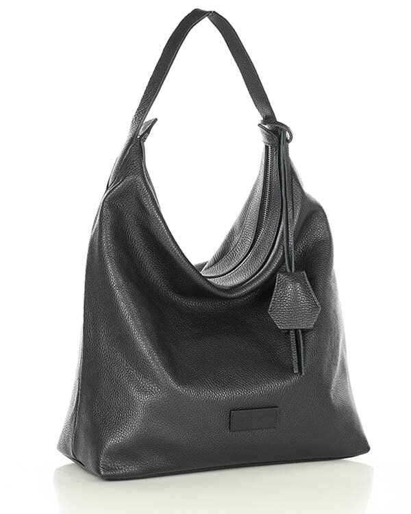 Image of Worek hobo bag MARCO MAZZINI czarny s285a