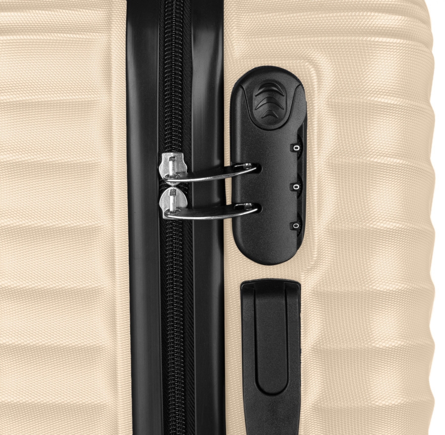 Stylowa, mała walizka na obrotowych kółkach — Peterson