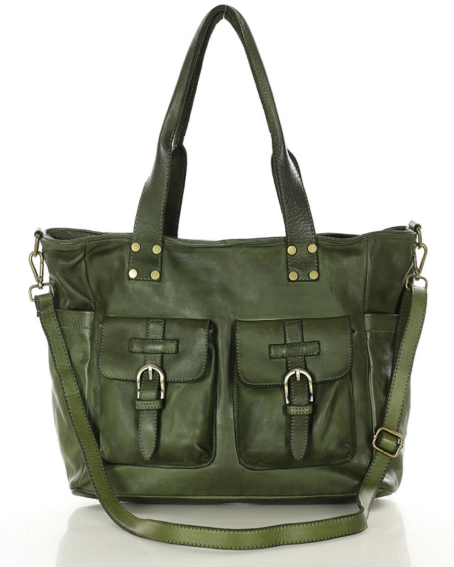 Image of Shopperka XL MARCO MAZZINI zielona v232d