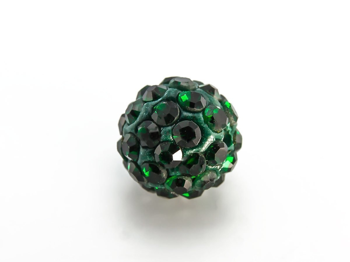 Image of SHAMBALLA KULKA SWAROVSKI EMERALD 205 10mm