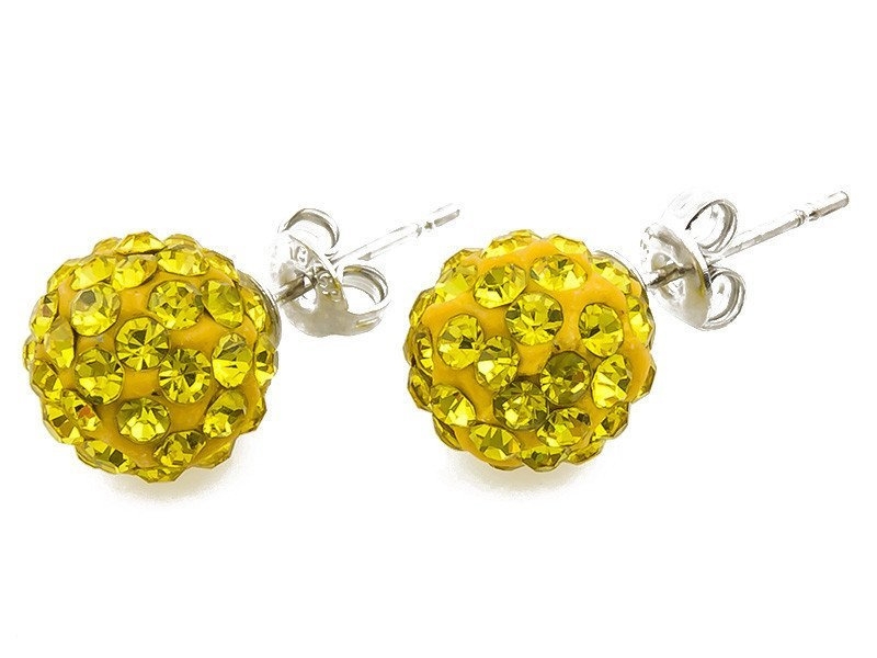 Image of KOLCZYKI SHAMBALLA CITRINE 10 mm