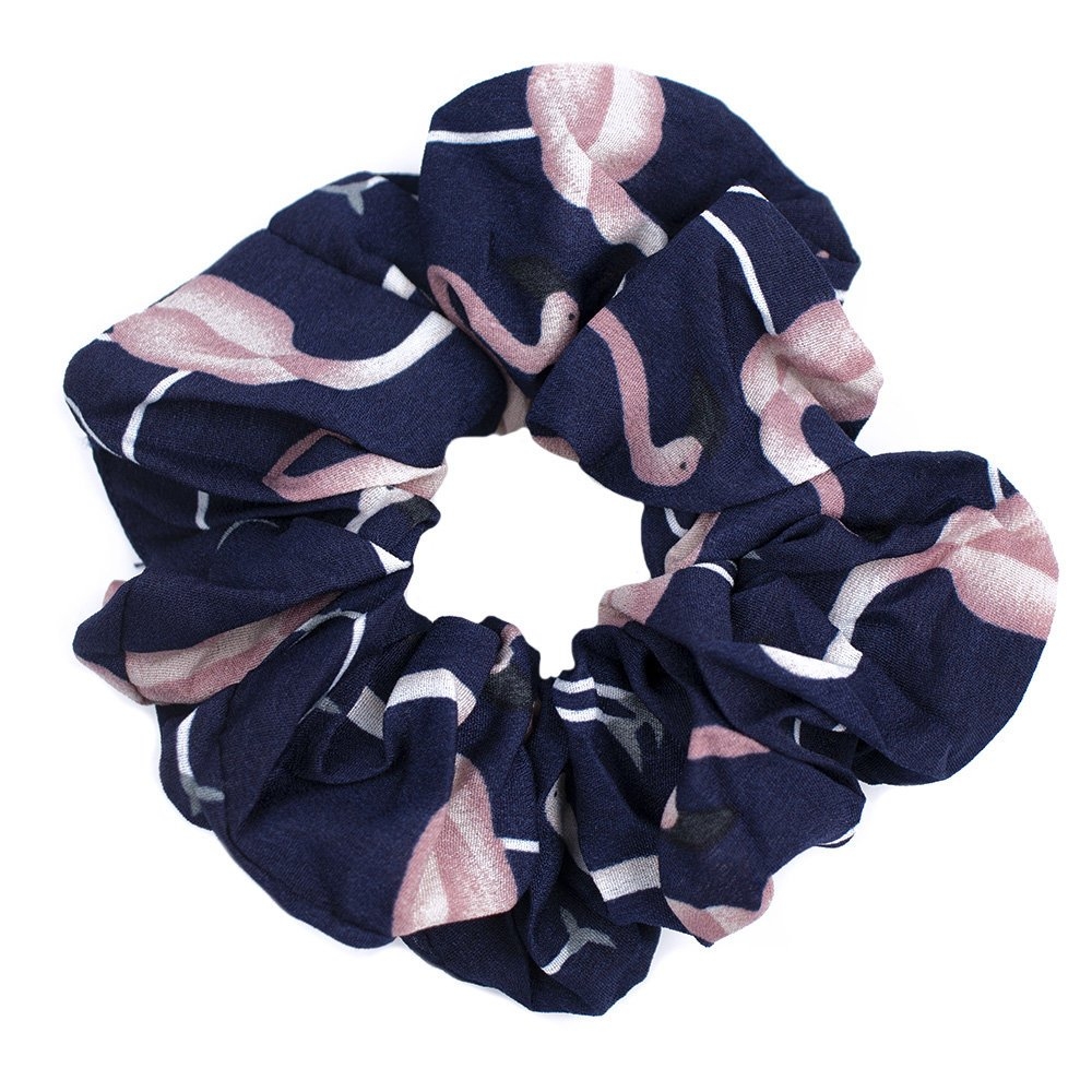 Image of GUMKA DO WŁOSÓW scrunchie FROTKA granatowa FLAMING