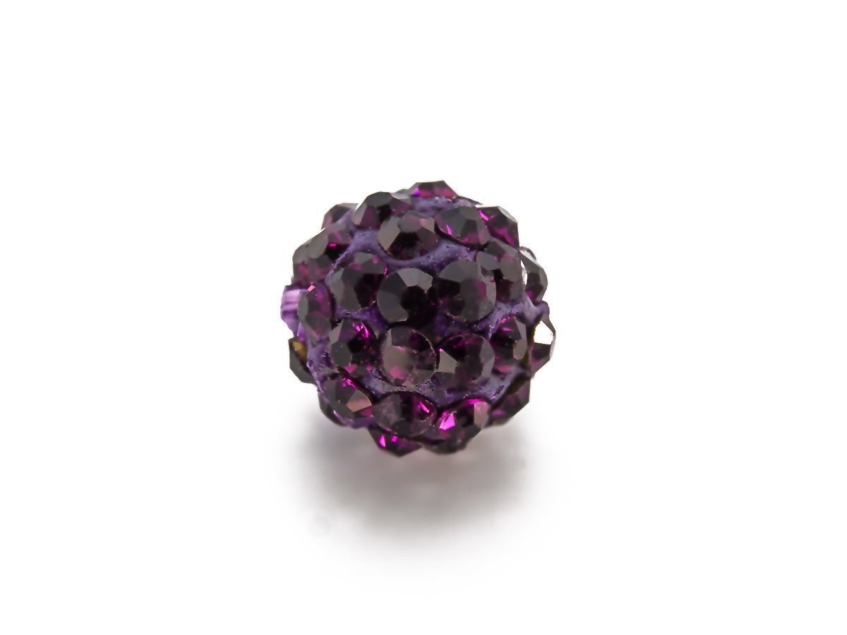 Image of SHAMBALLA KULKA SWAROVSKI AMETHYST 204 10mm