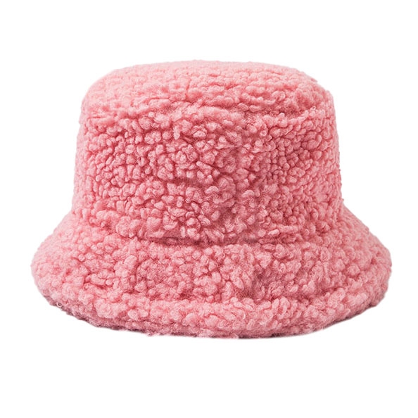 Image of BUCKET HAT kapelusz ZIMOWY ciepły czapka na zimę TEDDY miś