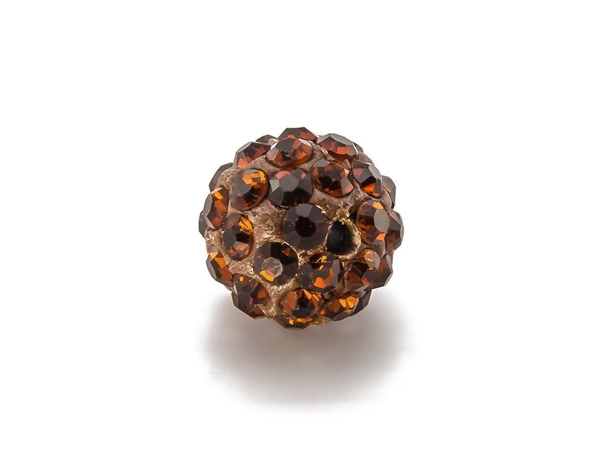 Image of SHAMBALLA KULKA SWAROVSKI SMOKED TOPAZ 216 10mm