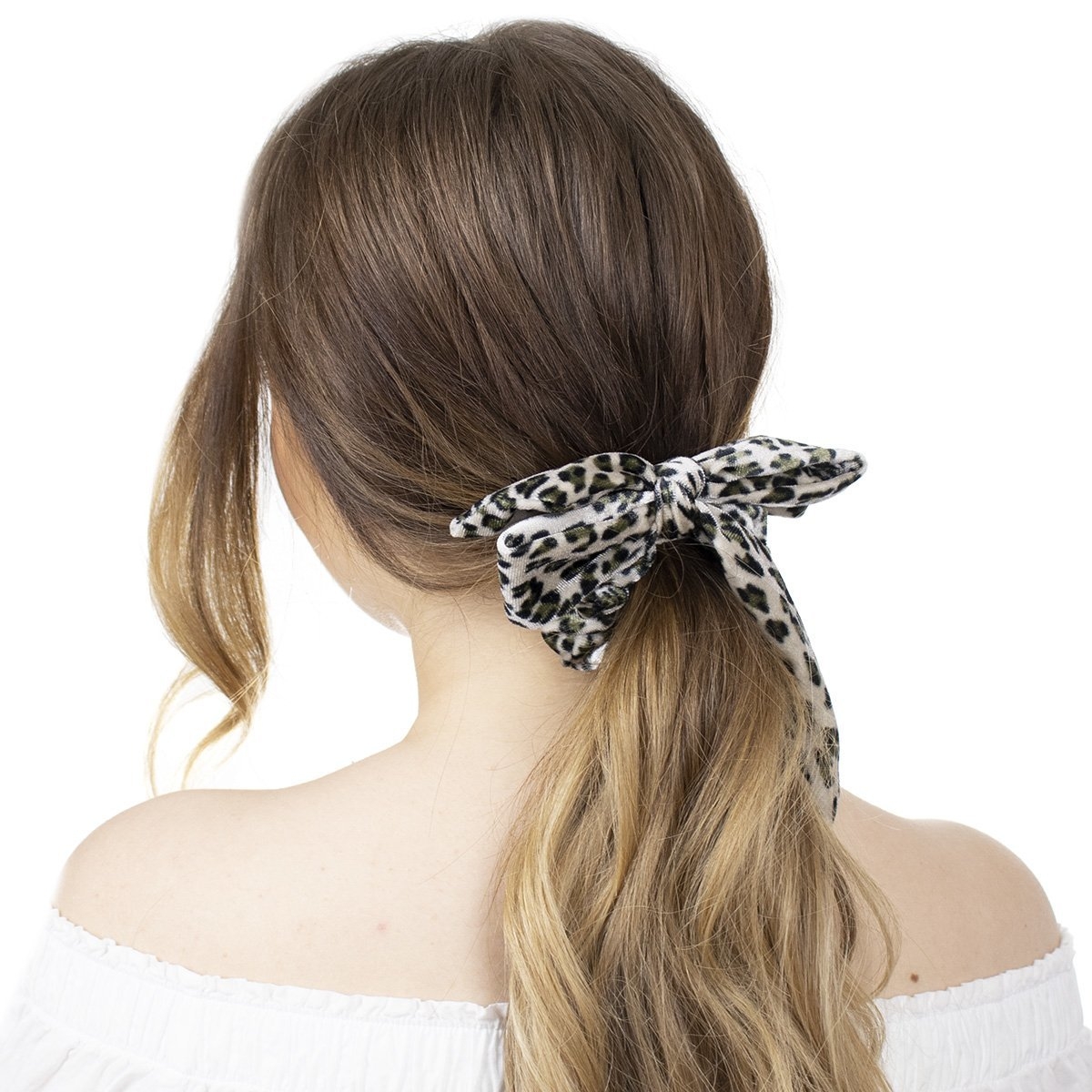 Image of GUMKA DO WŁOSÓW apaszka SCRUNCHIE panterka FROTKA