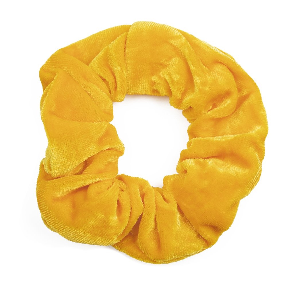 Image of GUMKA DO WŁOSÓW scrunchies FROTKA welurowa ŻÓŁTY