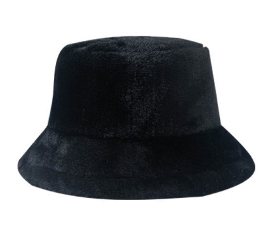 Image of ZIMOWY bucket hat KAPELUSZ ciepły PLUSZOWY na zimę czapka