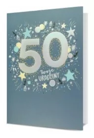 Karnet B6 Urodziny 50