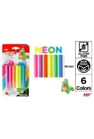 Plastelina 6 kolorów neon