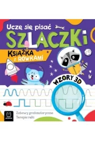 Uczę się pisać szlaczki Książka z rowkami Wzory 3D