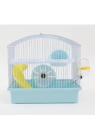 Klatka dla gryzoni do czasowego pobytu 27x20,5x25,5 cm biało/niebieska