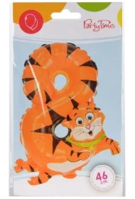 Balon foliowy cyferka 8 zwierzątko