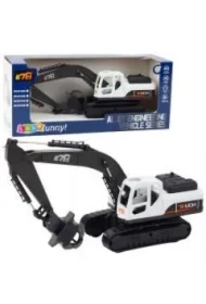 Koparka z chwytakiem i ruchomą łyżką