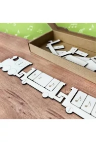 Takty ćwierćnutowe w metrum 2/4 Pociąg muzyczny